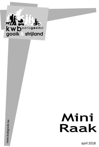Kaft van Mini Raak 201804